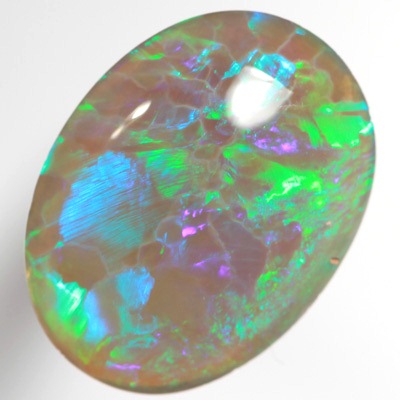 SOLID BLACK CRYSTAL OPAL Rolling flashes of green and turquoise fire